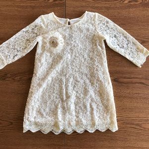 Bow Dream Ivory Lace Dress